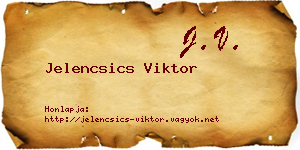 Jelencsics Viktor névjegykártya